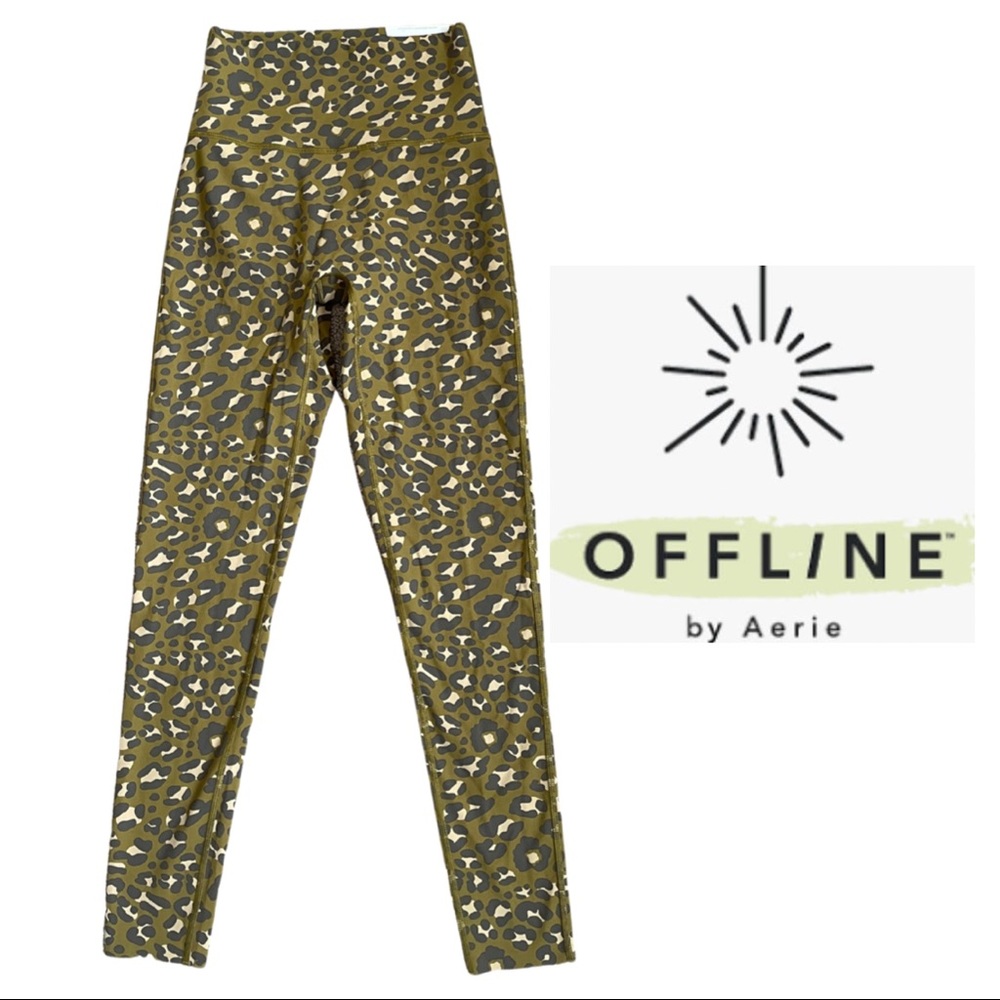 Aerie offline leopard print high waist leggings